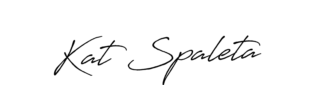 Use a signature maker to create a handwritten signature online. With this signature software, you can design (Antro_Vectra_Bolder) your own signature for name Kat Spaleta. Kat Spaleta signature style 7 images and pictures png