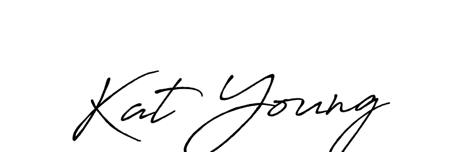 The best way (Antro_Vectra_Bolder) to make a short signature is to pick only two or three words in your name. The name Kat Young include a total of six letters. For converting this name. Kat Young signature style 7 images and pictures png