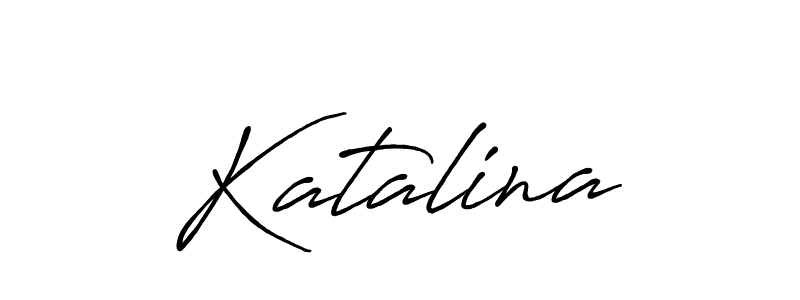Make a beautiful signature design for name Katalina. With this signature (Antro_Vectra_Bolder) style, you can create a handwritten signature for free. Katalina signature style 7 images and pictures png