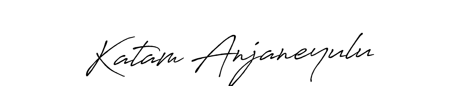 How to make Katam Anjaneyulu signature? Antro_Vectra_Bolder is a professional autograph style. Create handwritten signature for Katam Anjaneyulu name. Katam Anjaneyulu signature style 7 images and pictures png