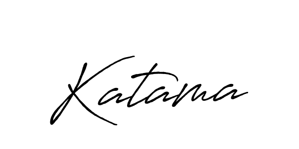 How to make Katama signature? Antro_Vectra_Bolder is a professional autograph style. Create handwritten signature for Katama name. Katama signature style 7 images and pictures png