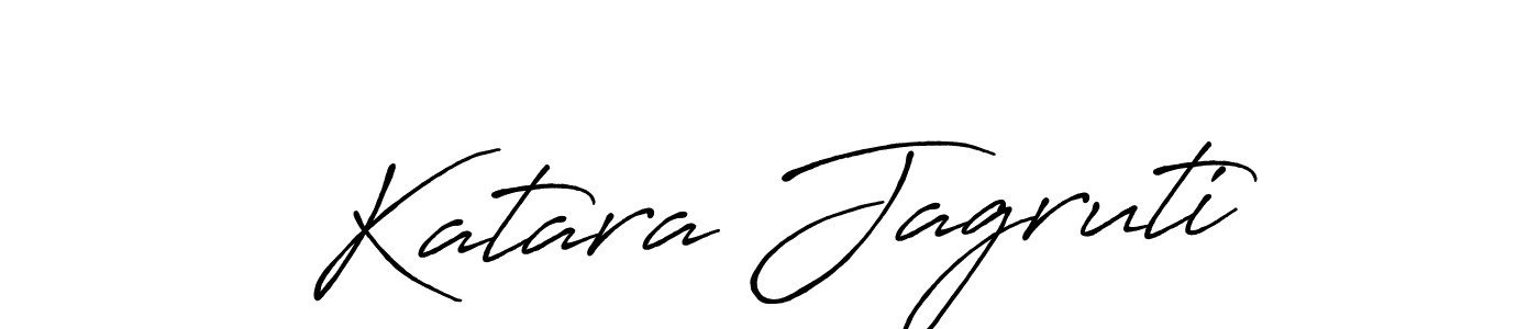 Make a beautiful signature design for name Katara Jagruti. With this signature (Antro_Vectra_Bolder) style, you can create a handwritten signature for free. Katara Jagruti signature style 7 images and pictures png