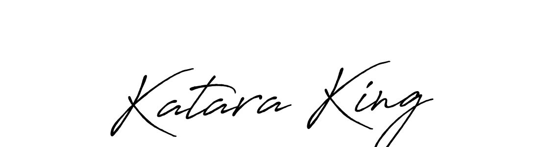 Use a signature maker to create a handwritten signature online. With this signature software, you can design (Antro_Vectra_Bolder) your own signature for name Katara King. Katara King signature style 7 images and pictures png