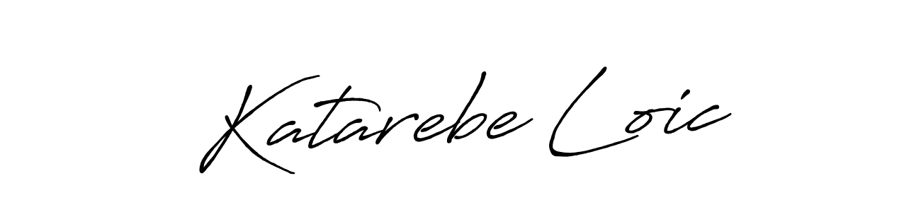 How to make Katarebe Loic signature? Antro_Vectra_Bolder is a professional autograph style. Create handwritten signature for Katarebe Loic name. Katarebe Loic signature style 7 images and pictures png