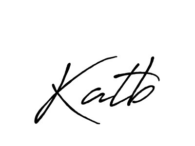 Make a beautiful signature design for name Katb. With this signature (Antro_Vectra_Bolder) style, you can create a handwritten signature for free. Katb signature style 7 images and pictures png