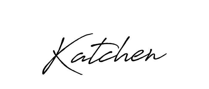 Design your own signature with our free online signature maker. With this signature software, you can create a handwritten (Antro_Vectra_Bolder) signature for name Katchen. Katchen signature style 7 images and pictures png