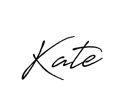 Design your own signature with our free online signature maker. With this signature software, you can create a handwritten (Antro_Vectra_Bolder) signature for name Kate. Kate signature style 7 images and pictures png