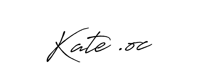 Kate .oc stylish signature style. Best Handwritten Sign (Antro_Vectra_Bolder) for my name. Handwritten Signature Collection Ideas for my name Kate .oc. Kate .oc signature style 7 images and pictures png