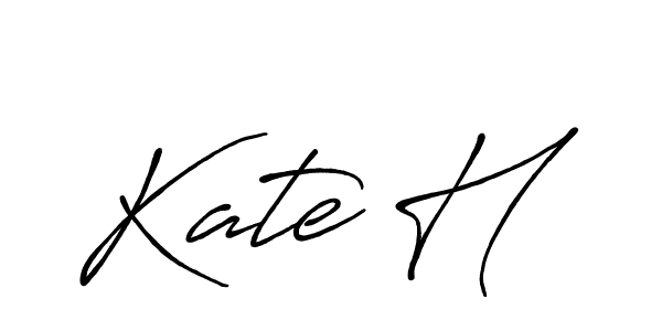 How to Draw Kate H signature style? Antro_Vectra_Bolder is a latest design signature styles for name Kate H. Kate H signature style 7 images and pictures png