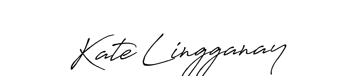 Make a short Kate Lingganay signature style. Manage your documents anywhere anytime using Antro_Vectra_Bolder. Create and add eSignatures, submit forms, share and send files easily. Kate Lingganay signature style 7 images and pictures png