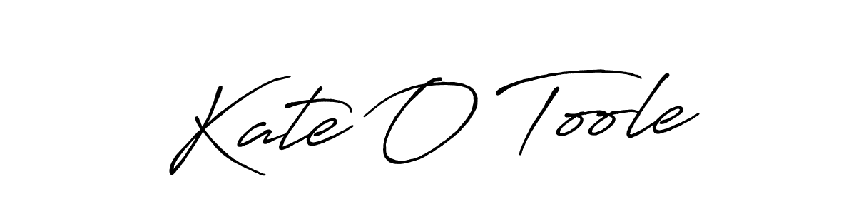Make a beautiful signature design for name Kate O Toole. With this signature (Antro_Vectra_Bolder) style, you can create a handwritten signature for free. Kate O Toole signature style 7 images and pictures png