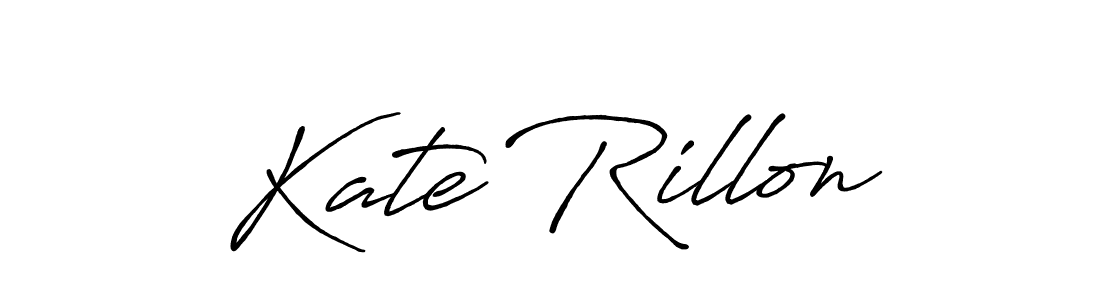 Make a short Kate Rillon signature style. Manage your documents anywhere anytime using Antro_Vectra_Bolder. Create and add eSignatures, submit forms, share and send files easily. Kate Rillon signature style 7 images and pictures png