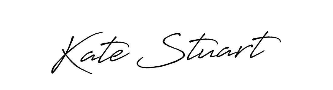 Create a beautiful signature design for name Kate Stuart. With this signature (Antro_Vectra_Bolder) fonts, you can make a handwritten signature for free. Kate Stuart signature style 7 images and pictures png