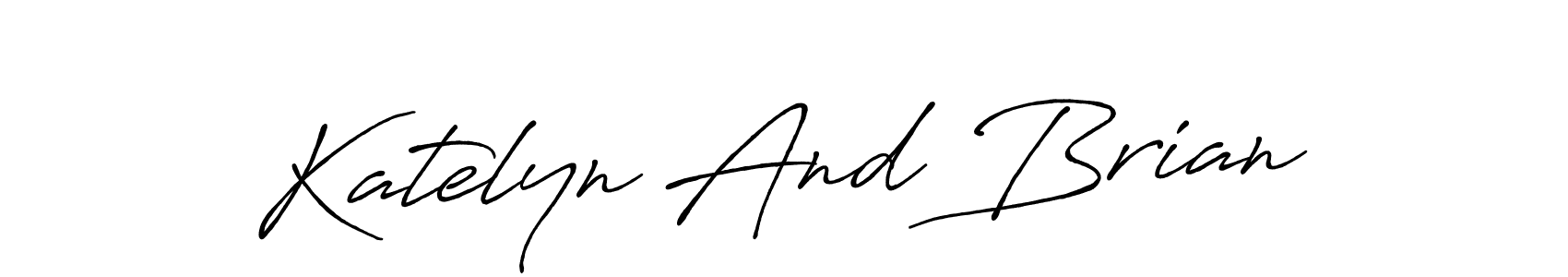 Use a signature maker to create a handwritten signature online. With this signature software, you can design (Antro_Vectra_Bolder) your own signature for name Katelyn And Brian. Katelyn And Brian signature style 7 images and pictures png