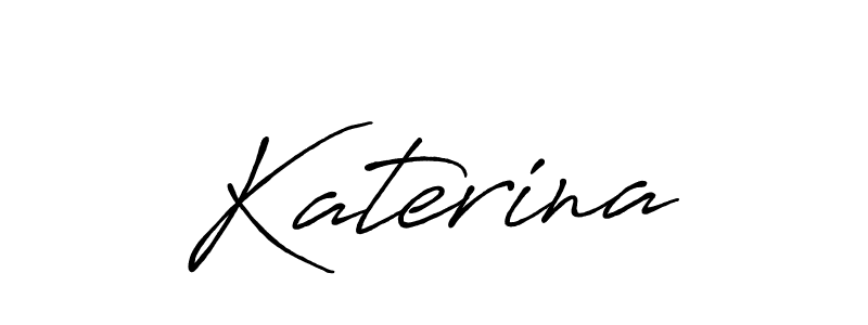 How to make Katerina name signature. Use Antro_Vectra_Bolder style for creating short signs online. This is the latest handwritten sign. Katerina signature style 7 images and pictures png