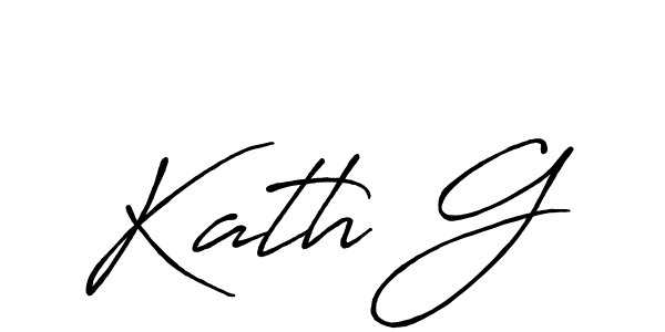 The best way (Antro_Vectra_Bolder) to make a short signature is to pick only two or three words in your name. The name Kath G include a total of six letters. For converting this name. Kath G signature style 7 images and pictures png