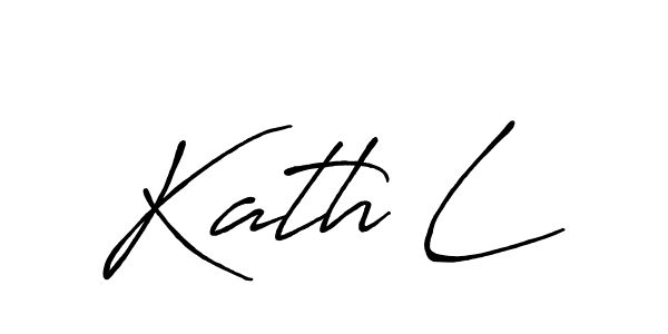 Also You can easily find your signature by using the search form. We will create Kath L name handwritten signature images for you free of cost using Antro_Vectra_Bolder sign style. Kath L signature style 7 images and pictures png