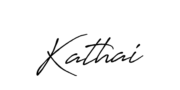 How to make Kathai signature? Antro_Vectra_Bolder is a professional autograph style. Create handwritten signature for Kathai name. Kathai signature style 7 images and pictures png