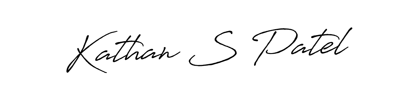 Also You can easily find your signature by using the search form. We will create Kathan S Patel name handwritten signature images for you free of cost using Antro_Vectra_Bolder sign style. Kathan S Patel signature style 7 images and pictures png