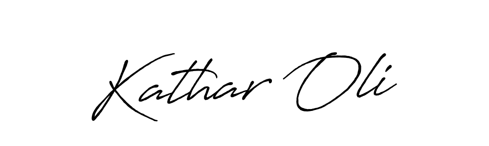 if you are searching for the best signature style for your name Kathar Oli. so please give up your signature search. here we have designed multiple signature styles  using Antro_Vectra_Bolder. Kathar Oli signature style 7 images and pictures png