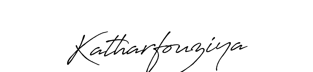 Antro_Vectra_Bolder is a professional signature style that is perfect for those who want to add a touch of class to their signature. It is also a great choice for those who want to make their signature more unique. Get Katharfouziya name to fancy signature for free. Katharfouziya signature style 7 images and pictures png