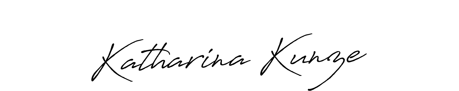 Katharina Kunze stylish signature style. Best Handwritten Sign (Antro_Vectra_Bolder) for my name. Handwritten Signature Collection Ideas for my name Katharina Kunze. Katharina Kunze signature style 7 images and pictures png