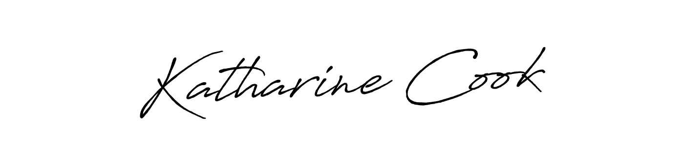 Create a beautiful signature design for name Katharine Cook. With this signature (Antro_Vectra_Bolder) fonts, you can make a handwritten signature for free. Katharine Cook signature style 7 images and pictures png
