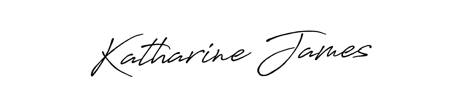 Similarly Antro_Vectra_Bolder is the best handwritten signature design. Signature creator online .You can use it as an online autograph creator for name Katharine James. Katharine James signature style 7 images and pictures png