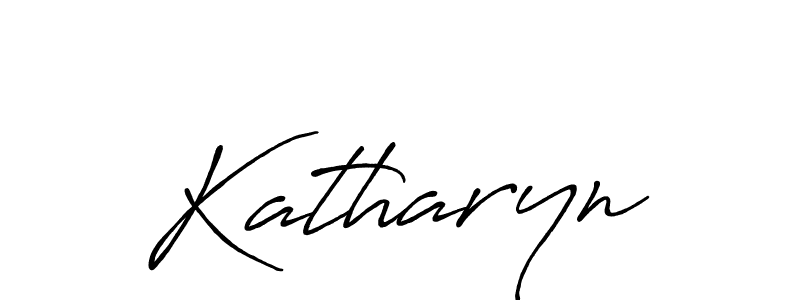 Make a beautiful signature design for name Katharyn. With this signature (Antro_Vectra_Bolder) style, you can create a handwritten signature for free. Katharyn signature style 7 images and pictures png