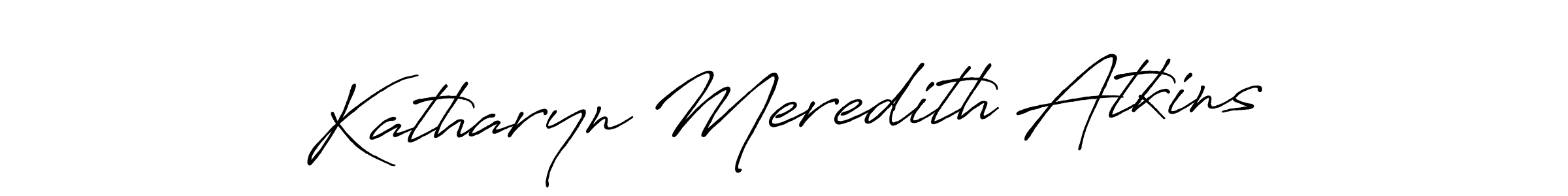 Create a beautiful signature design for name Katharyn Meredith Atkins. With this signature (Antro_Vectra_Bolder) fonts, you can make a handwritten signature for free. Katharyn Meredith Atkins signature style 7 images and pictures png