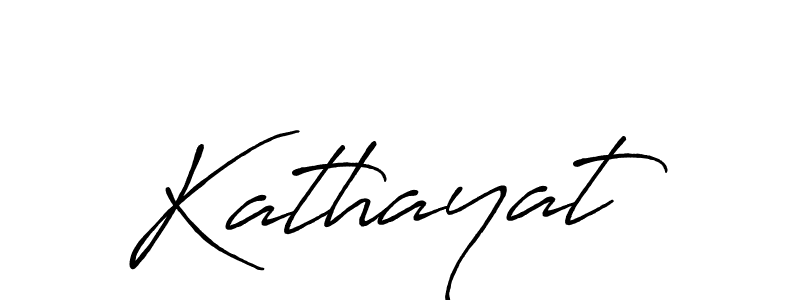 Make a beautiful signature design for name Kathayat. With this signature (Antro_Vectra_Bolder) style, you can create a handwritten signature for free. Kathayat signature style 7 images and pictures png