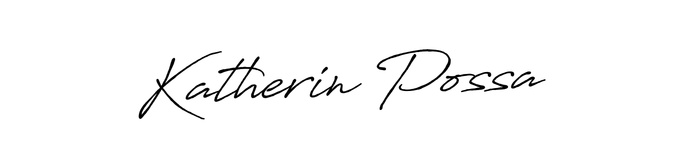 It looks lik you need a new signature style for name Katherin Possa. Design unique handwritten (Antro_Vectra_Bolder) signature with our free signature maker in just a few clicks. Katherin Possa signature style 7 images and pictures png