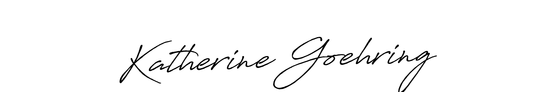 Katherine Goehring stylish signature style. Best Handwritten Sign (Antro_Vectra_Bolder) for my name. Handwritten Signature Collection Ideas for my name Katherine Goehring. Katherine Goehring signature style 7 images and pictures png