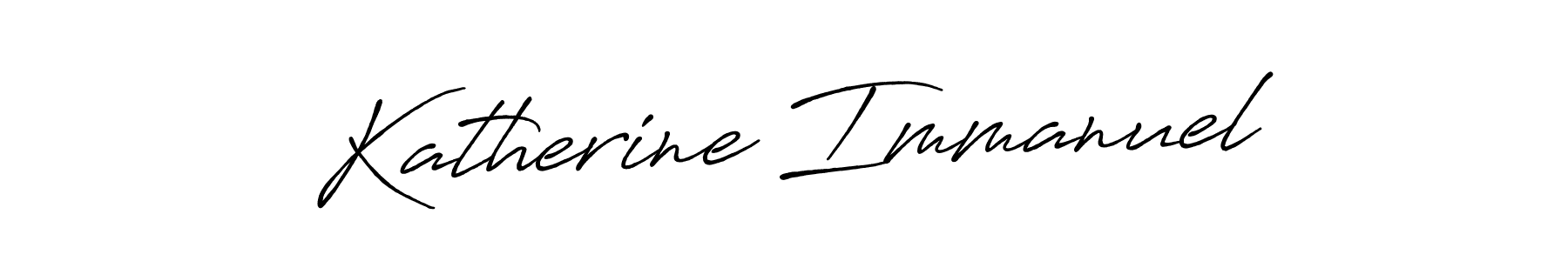 You should practise on your own different ways (Antro_Vectra_Bolder) to write your name (Katherine Immanuel) in signature. don't let someone else do it for you. Katherine Immanuel signature style 7 images and pictures png