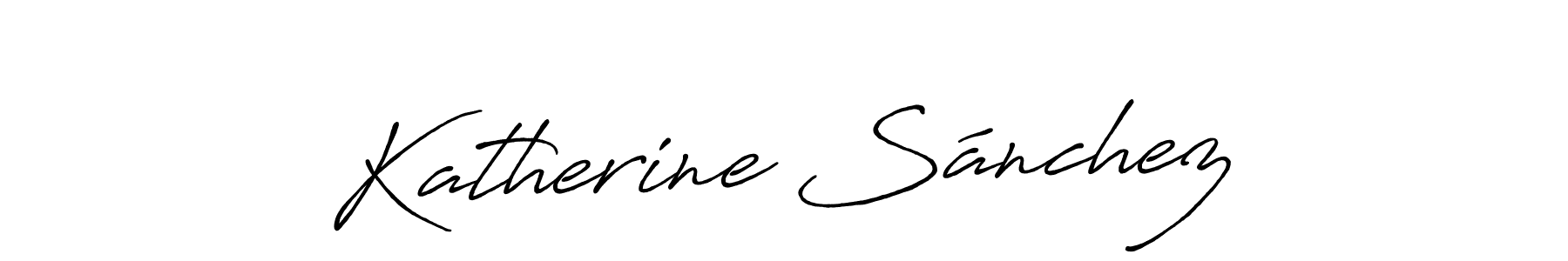 The best way (Antro_Vectra_Bolder) to make a short signature is to pick only two or three words in your name. The name Katherine Sánchez include a total of six letters. For converting this name. Katherine Sánchez signature style 7 images and pictures png