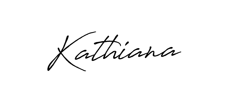 How to make Kathiana name signature. Use Antro_Vectra_Bolder style for creating short signs online. This is the latest handwritten sign. Kathiana signature style 7 images and pictures png