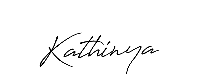 How to make Kathinya signature? Antro_Vectra_Bolder is a professional autograph style. Create handwritten signature for Kathinya name. Kathinya signature style 7 images and pictures png