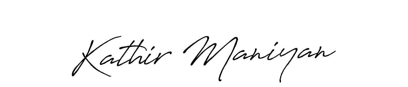 Also we have Kathir Maniyan name is the best signature style. Create professional handwritten signature collection using Antro_Vectra_Bolder autograph style. Kathir Maniyan signature style 7 images and pictures png
