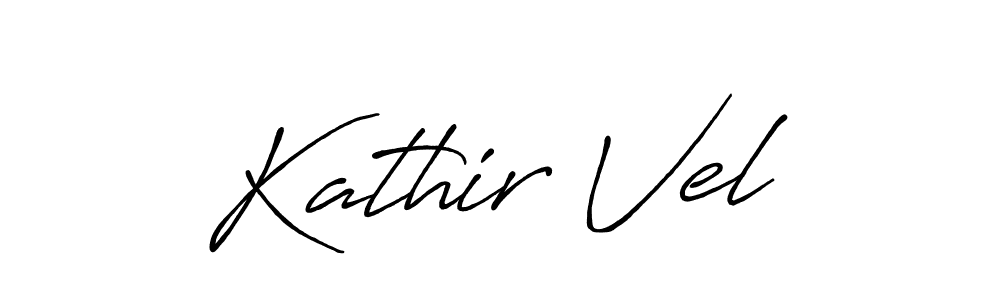 Kathir Vel stylish signature style. Best Handwritten Sign (Antro_Vectra_Bolder) for my name. Handwritten Signature Collection Ideas for my name Kathir Vel. Kathir Vel signature style 7 images and pictures png