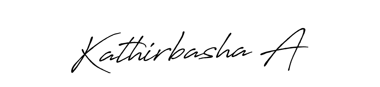 How to make Kathirbasha A signature? Antro_Vectra_Bolder is a professional autograph style. Create handwritten signature for Kathirbasha A name. Kathirbasha A signature style 7 images and pictures png