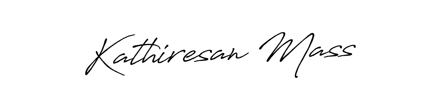 How to make Kathiresan Mass name signature. Use Antro_Vectra_Bolder style for creating short signs online. This is the latest handwritten sign. Kathiresan Mass signature style 7 images and pictures png