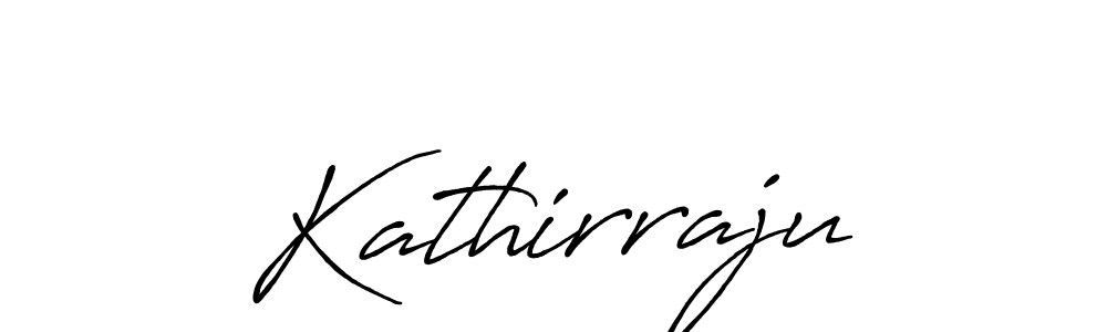 Make a beautiful signature design for name Kathirraju. With this signature (Antro_Vectra_Bolder) style, you can create a handwritten signature for free. Kathirraju signature style 7 images and pictures png
