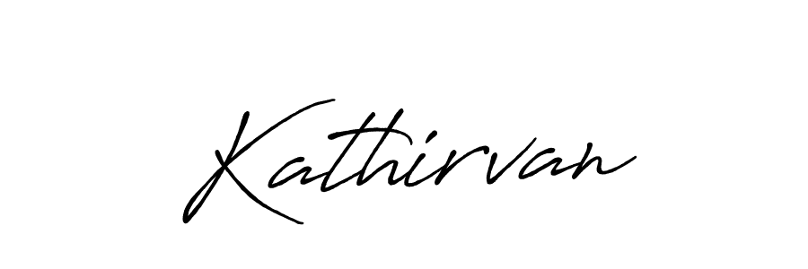 Use a signature maker to create a handwritten signature online. With this signature software, you can design (Antro_Vectra_Bolder) your own signature for name Kathirvan. Kathirvan signature style 7 images and pictures png