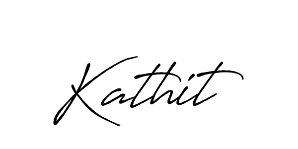 Create a beautiful signature design for name Kathit. With this signature (Antro_Vectra_Bolder) fonts, you can make a handwritten signature for free. Kathit signature style 7 images and pictures png