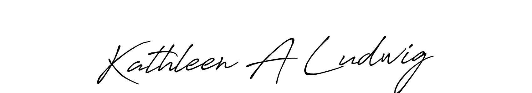 Kathleen A Ludwig stylish signature style. Best Handwritten Sign (Antro_Vectra_Bolder) for my name. Handwritten Signature Collection Ideas for my name Kathleen A Ludwig. Kathleen A Ludwig signature style 7 images and pictures png
