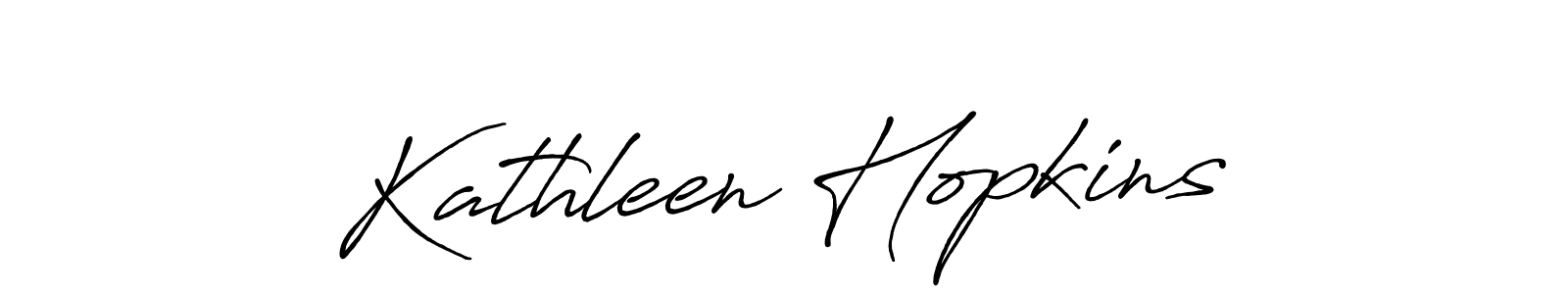 Create a beautiful signature design for name Kathleen Hopkins. With this signature (Antro_Vectra_Bolder) fonts, you can make a handwritten signature for free. Kathleen Hopkins signature style 7 images and pictures png