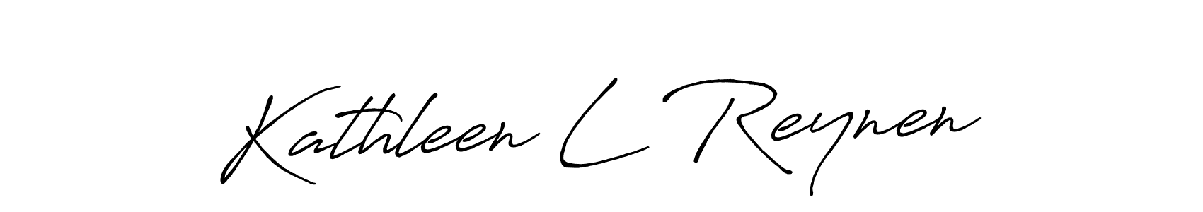 Kathleen L Reynen stylish signature style. Best Handwritten Sign (Antro_Vectra_Bolder) for my name. Handwritten Signature Collection Ideas for my name Kathleen L Reynen. Kathleen L Reynen signature style 7 images and pictures png