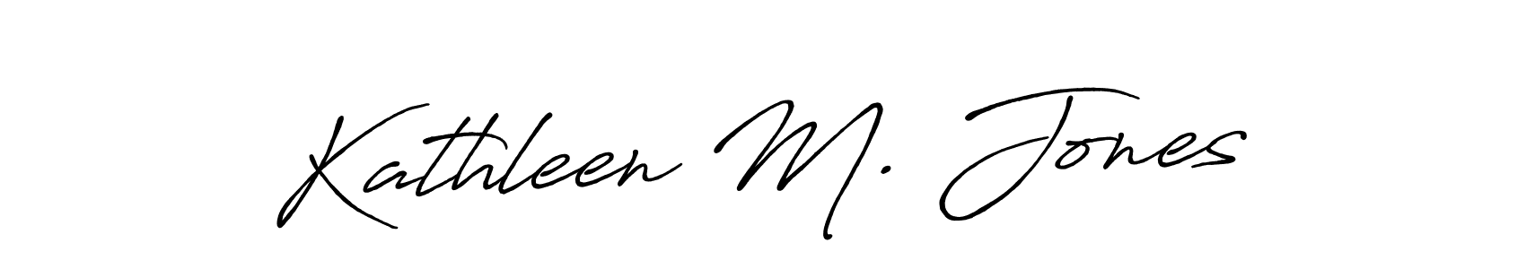 How to make Kathleen M. Jones signature? Antro_Vectra_Bolder is a professional autograph style. Create handwritten signature for Kathleen M. Jones name. Kathleen M. Jones signature style 7 images and pictures png