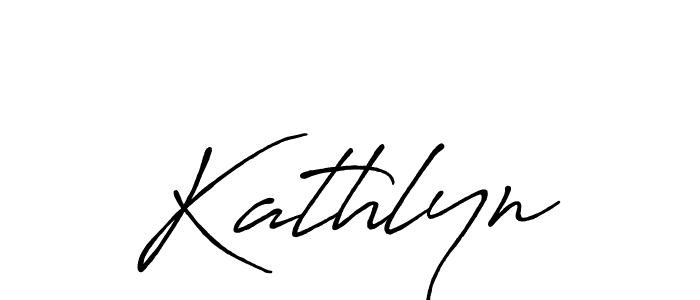 Design your own signature with our free online signature maker. With this signature software, you can create a handwritten (Antro_Vectra_Bolder) signature for name Kathlyn. Kathlyn signature style 7 images and pictures png