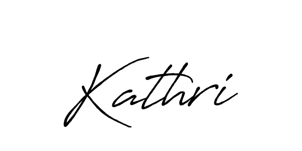 How to make Kathri name signature. Use Antro_Vectra_Bolder style for creating short signs online. This is the latest handwritten sign. Kathri signature style 7 images and pictures png